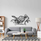 Kawasaki ZX-10R Metal Wall Art – Premium Laser Cut Bike Frame Decor