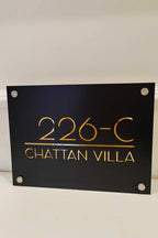 Custom Metal Home Address Plate