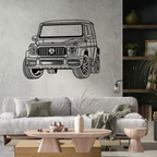 Mercedes-Benz G-Class Laser Cut Metal Wall Art | Premium Steel SUV Silhouette |