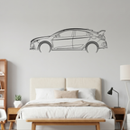 Honda Civic 2018 Type R Laser Cut Metal Wall Art | Premium Steel Car Silhouette |