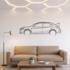 Honda Civic 2018 Type R Laser Cut Metal Wall Art | Premium Steel Car Silhouette |