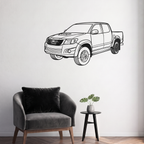 Toyota Hilux Laser Cut Metal Wall Art | Premium Steel Pickup Truck Silhouette |