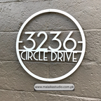 Round Metal Customized Name Plate