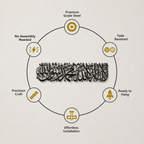 Kalma – Islamic Calligraphy Metal Wall Art