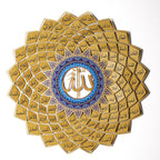 99 Names of Allah Wall Art 3D Metal Islamic Wall Art
