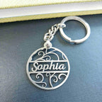 Name Designed Stainless Steel Keychains