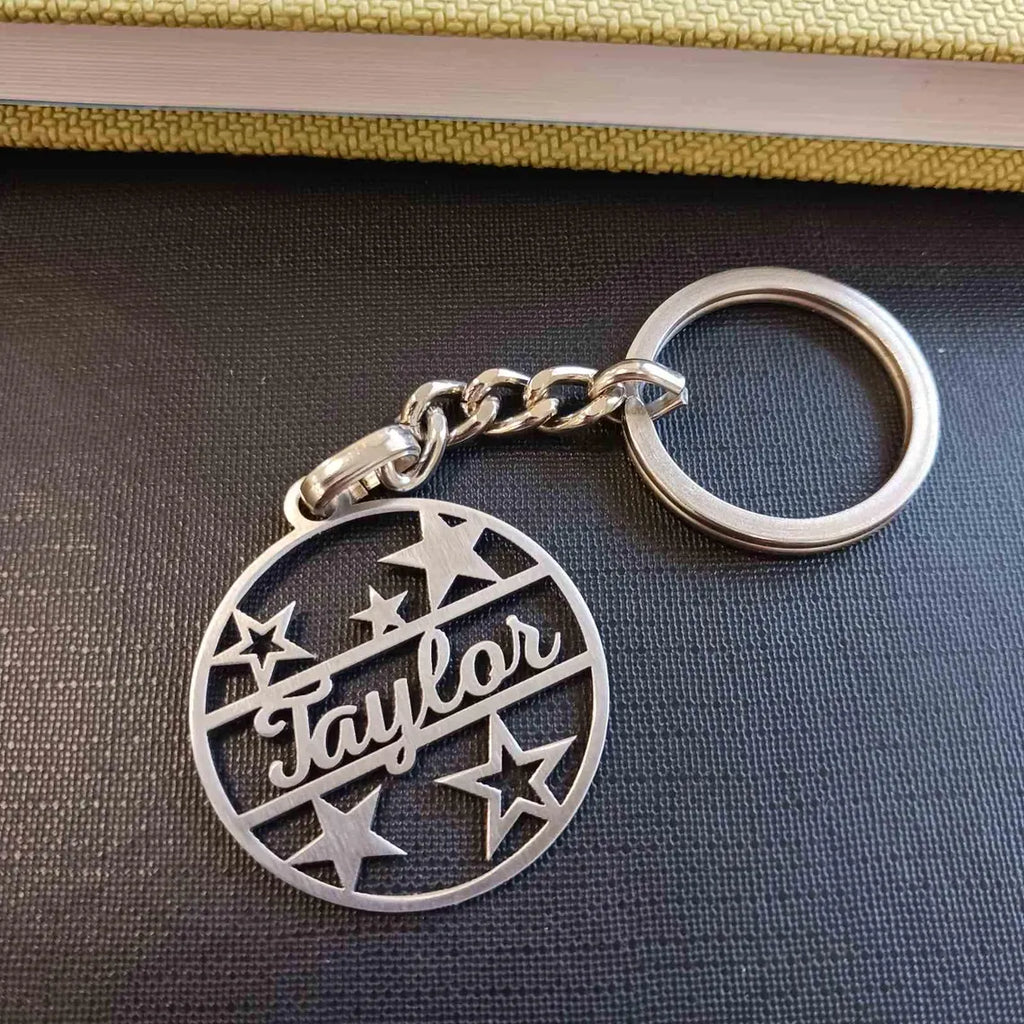 Name Designed Stainless Steel Keychains
