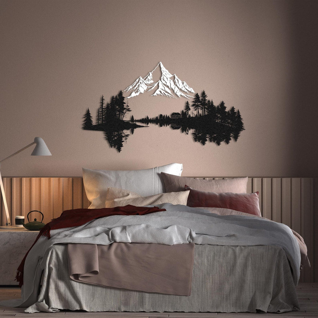 Mountain Reflection Metal Wall Art