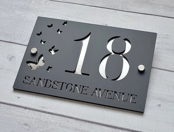 Double Sheet Metal Customized Name Plate