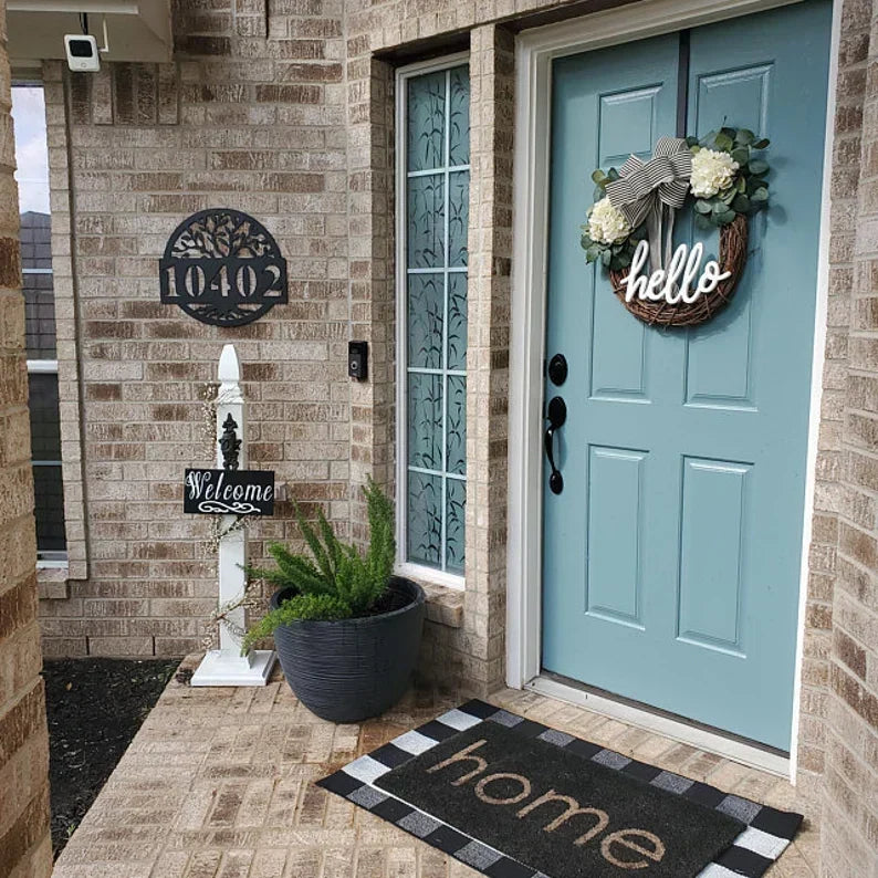 Metal Address Sign For House