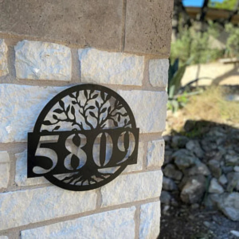 Metal Address Sign For House