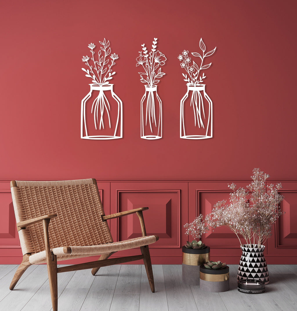 Spring Flower Metal Wall Decor