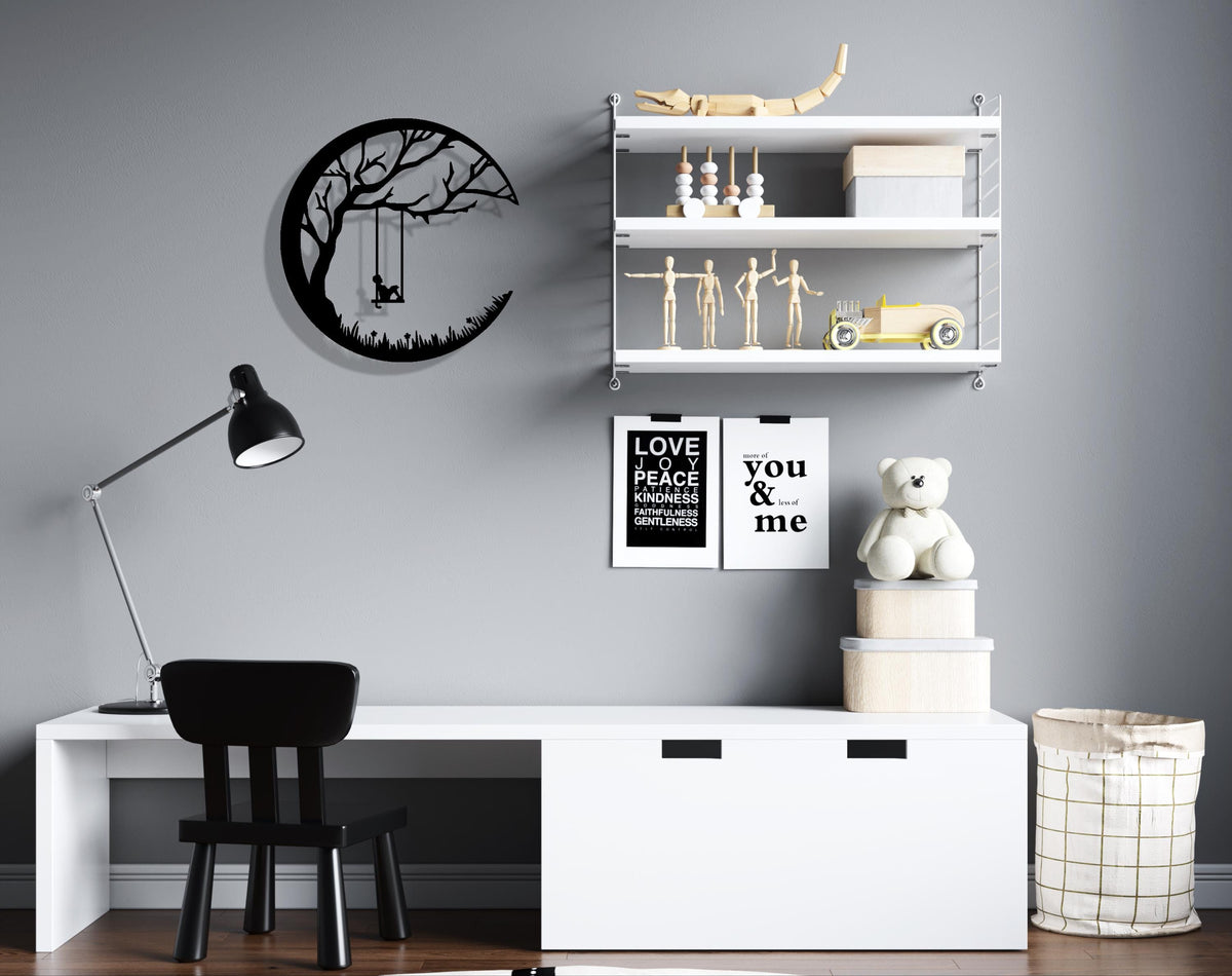 Swinging Tree Metal Wall Decor