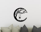 Swinging Tree Metal Wall Decor